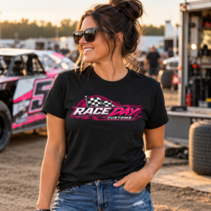Race Day Customs Official Logo T-Shirt | Unisex Black Tee